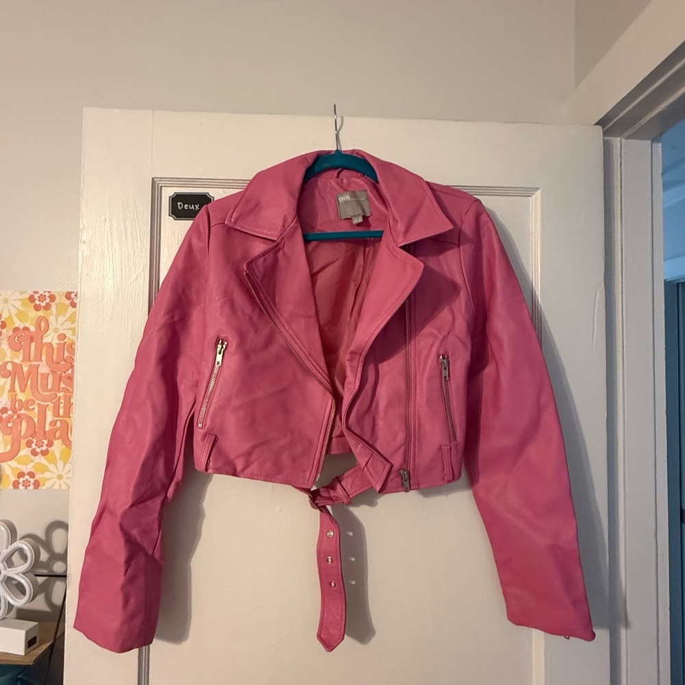 ASOS Pink Leather Jacket